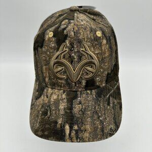 Realtree 3D Embroidered Antlers Adjustable Hunting Cap, OSFM, Timber Camo